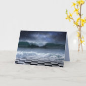 ファンタジーのチェス盤の挨拶状 カード (黄色い花)