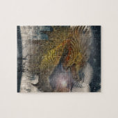 ファンタジーのドラゴンの王位 ジグソーパズル (横)