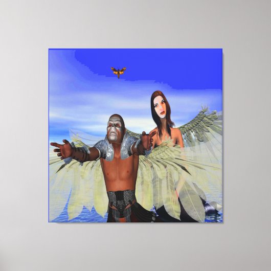 ファンタジーのハンター キャンバスプリント (正面)