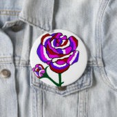 ファンタジーのバラの円形ボタン 缶バッジ (インサイチュ)