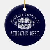ファンタジーのフットボールのオーナメント セラミックオーナメント (裏面)