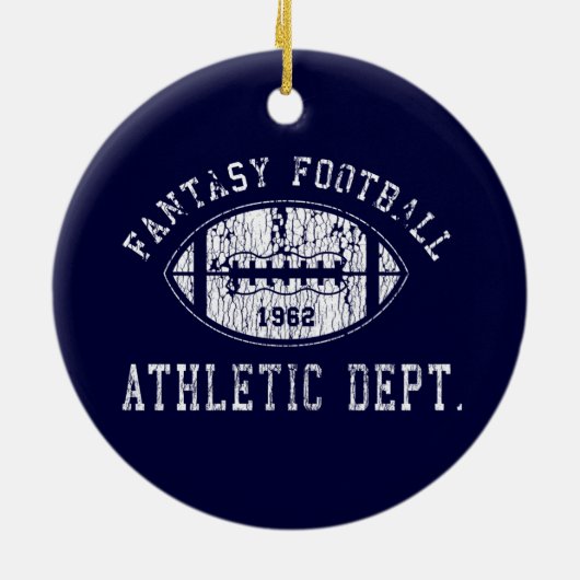 ファンタジーのフットボールのオーナメント セラミックオーナメント (裏面)