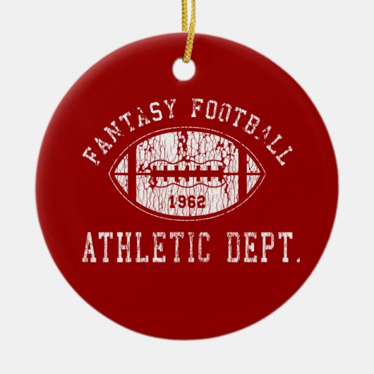 ファンタジーのフットボールのオーナメント セラミックオーナメント (正面)