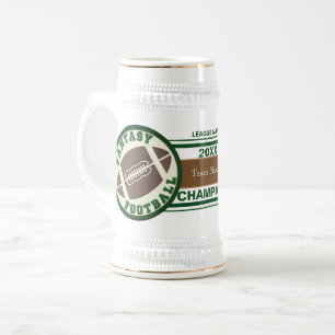 ファンタジーのフットボールのチャンピオンのトロフィ ビールジョッキ