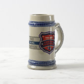 ファンタジーのフットボールのチャンピオンの盾 ビールジョッキ (正面右)