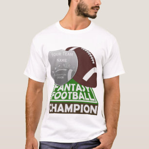 ファンタジーのフットボールのチャンピオンのTシャツの白 Tシャツ