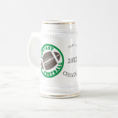 ファンタジーのフットボールのチャンピオン ビールジョッキ (正面左)