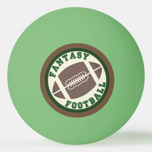 ファンタジーのフットボールのドラフト入団の宝くじの球 卓球ボール (正面)