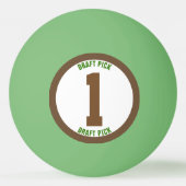 ファンタジーのフットボールのドラフト入団の宝くじの球 卓球ボール (裏面)