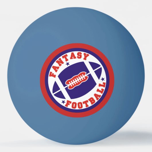 ファンタジーのフットボールのドラフト入団の宝くじの球 卓球ボール (正面)