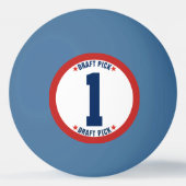 ファンタジーのフットボールのドラフト入団の宝くじの球 卓球ボール (裏面)