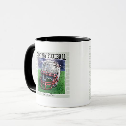 ファンタジーのフットボールの天才ギア マグカップ (正面左)