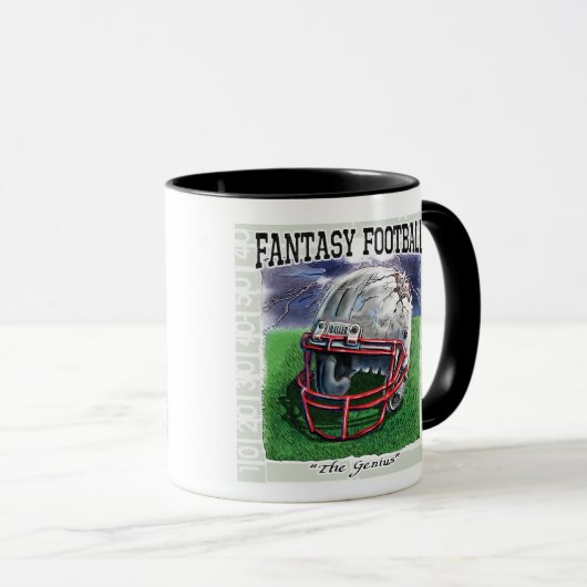 ファンタジーのフットボールの天才ギア マグカップ (正面右)