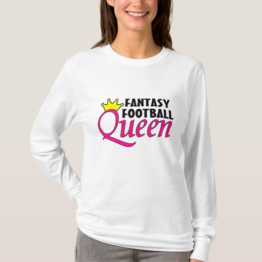 ファンタジーのフットボールの女王 Tシャツ (正面)