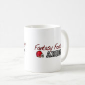 ファンタジーのフットボールの常習者 コーヒーマグカップ (正面右)