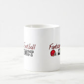 ファンタジーのフットボールの常習者 コーヒーマグカップ (中央)