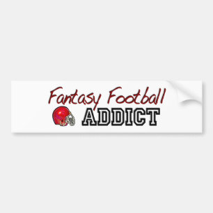 ファンタジーのフットボールの常習者 バンパーステッカー