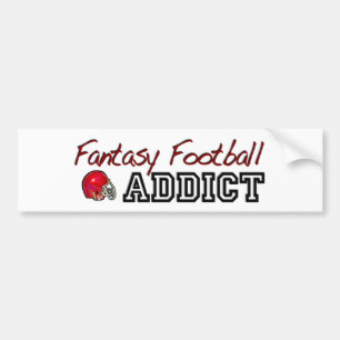 ファンタジーのフットボールの常習者 バンパーステッカー