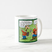 ファンタジーのフットボールの漫画 コーヒーマグカップ (正面右)