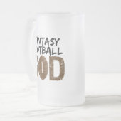 ファンタジーのフットボールの神 フロストグラスビールジョッキ (正面左)