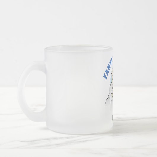 ファンタジーのフットボールの神 フロストグラスマグカップ (左)