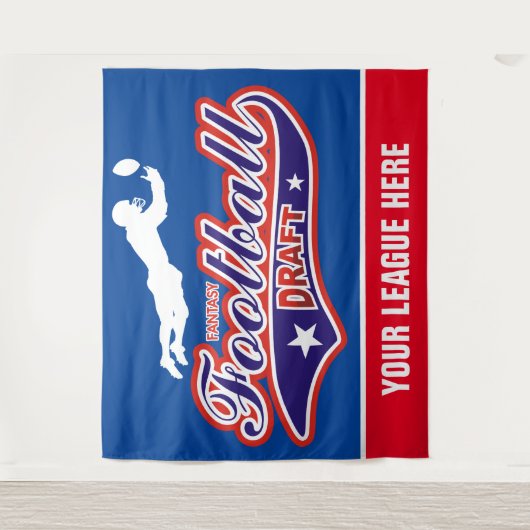 ファンタジーのフットボールの草案のあと波 タペストリー (正面)