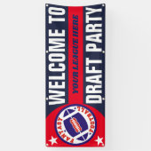 ファンタジーのフットボールの草案のパーティー 横断幕 (縦)