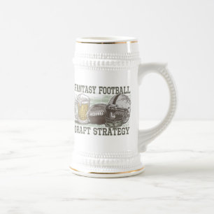 ファンタジーのフットボールの草案の作戦 ビールジョッキ