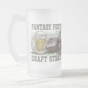 ファンタジーのフットボールの草案の作戦 フロストグラスビールジョッキ
