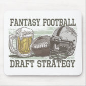 ファンタジーのフットボールの草案の作戦 マウスパッド (正面)