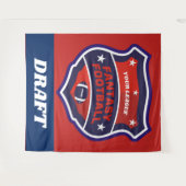 ファンタジーのフットボールの草案の盾 タペストリー (正面(横))