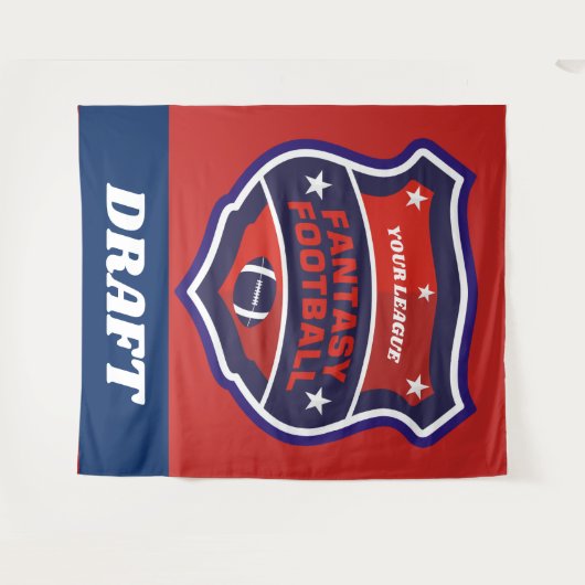 ファンタジーのフットボールの草案の盾 タペストリー (正面(横))