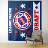 ファンタジーのフットボールの草案の背景 タペストリー (インサイチュ)