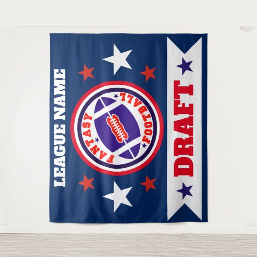 ファンタジーのフットボールの草案の背景 タペストリー (正面)