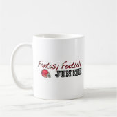 ファンタジーのフットボールの麻薬常習者 コーヒーマグカップ (左)