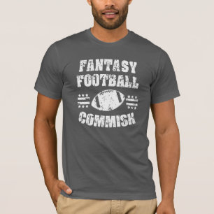 ファンタジーのフットボールのCommishおもしろいなメンズワイシャツ Tシャツ