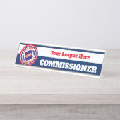 ファンタジーのフットボール長官 デスクネームプレート (正面)