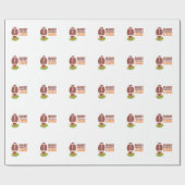 ファンタジーのフットボール ラッピングペーパー (フラット)