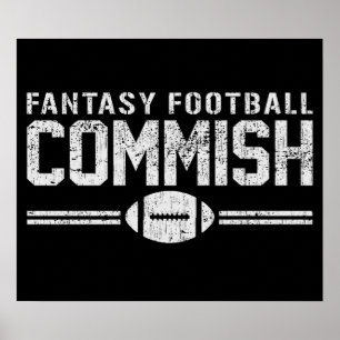 ファンタジーのフットボールCommish ポスター