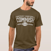 ファンタジーのフットボールCommish Tシャツ (正面)