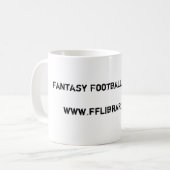 ファンタジーのフットボールLibrarianwww.fflibrarian.com コーヒーマグカップ (正面左)