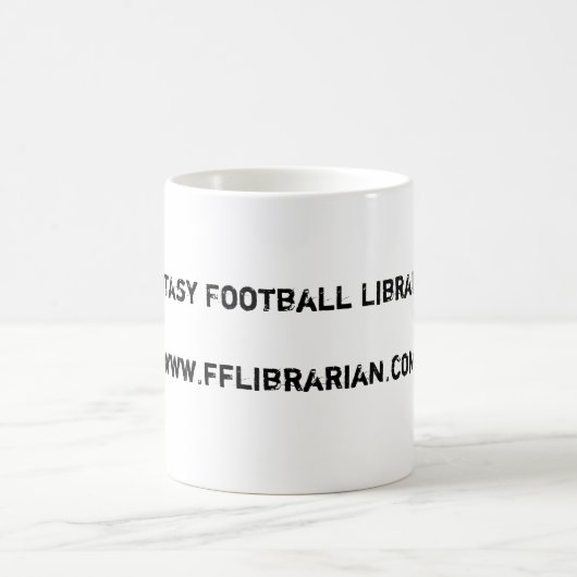 ファンタジーのフットボールLibrarianwww.fflibrarian.com コーヒーマグカップ (中央)