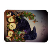 ファンタジーのフライトRaven Faery Artポストカード マグネット (横)
