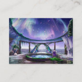 ファンタジーのプールの名刺 名刺 (裏面)
