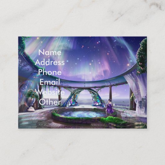 ファンタジーのプールの名刺 名刺 (正面)
