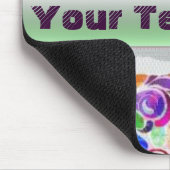 ファンタジーのベクトル花柄のマウスパッド マウスパッド (コーナー)