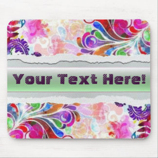 ファンタジーのベクトル花柄のマウスパッド マウスパッド