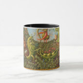 ファンタジーのマグ: 花の男の子の夢を見ること マグカップ (中央)