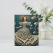 ファンタジーの下ファンシーにドレスを着た海 ポストカード (スタンド正面)