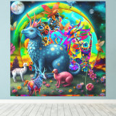 ファンタジーの世界 キャンバスプリント (インサイチュ (ウッドフロア))